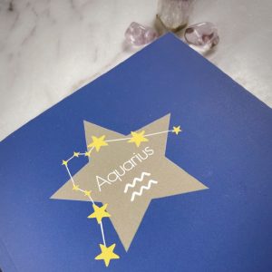 Aquarius Zodiac Notebook - Image 2