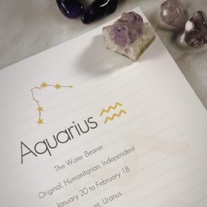 Aquarius Zodiac Notebook - Image 3