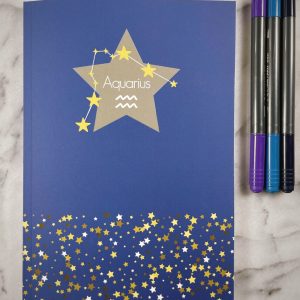 Aquarius Zodiac Notebook