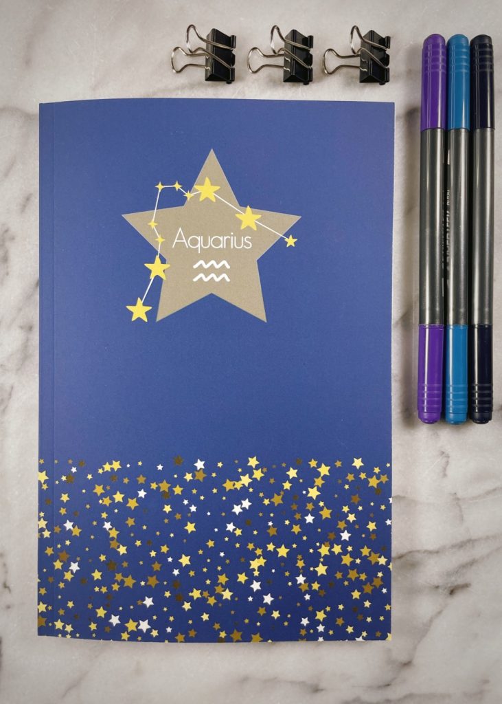 Aquarius Zodiac Notebook