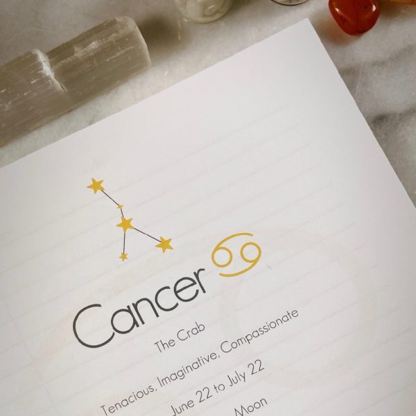 Cancer Zodiac Notebook