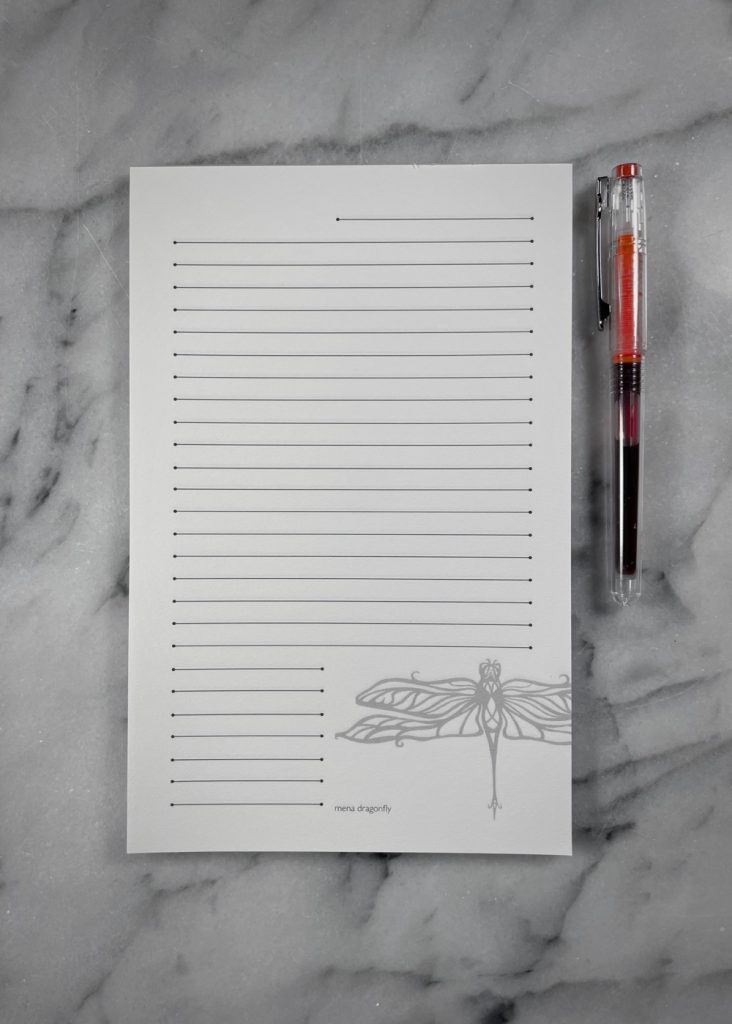 Dragonfly Writing Pad