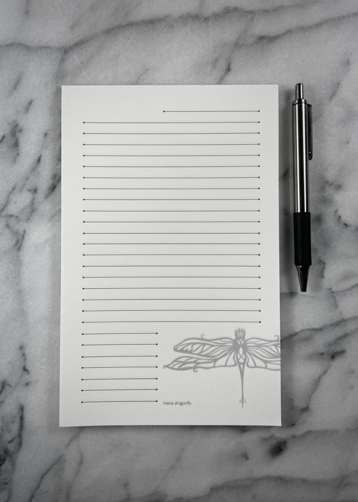 Dragonfly Writing Pad