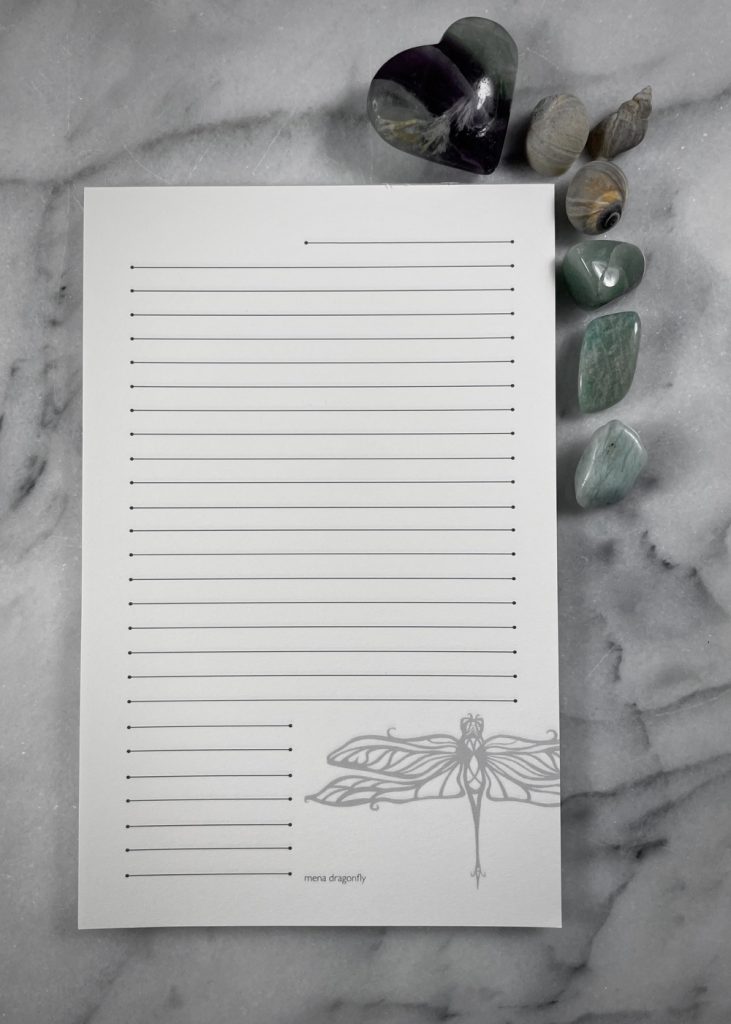 Dragonfly Writing Pad