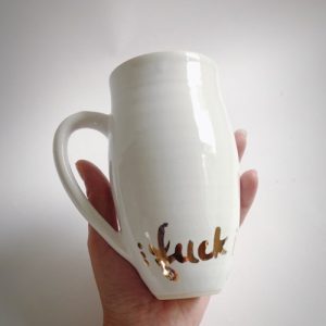 Gold fuck it Mug - Image 4