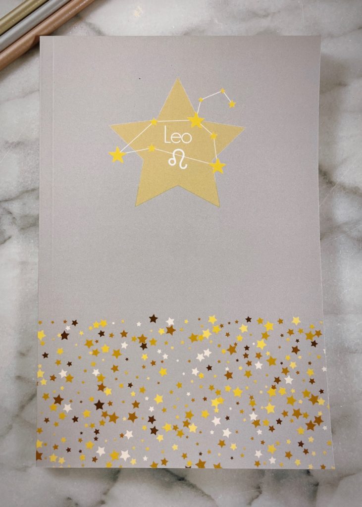 Leo Zodiac Notebook