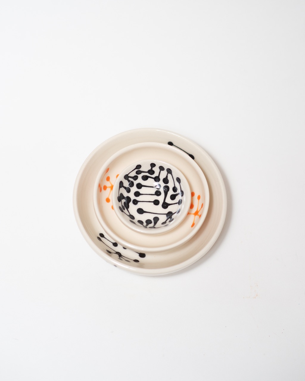 Connected Nesting Mini Bowls, set of three - Image 3