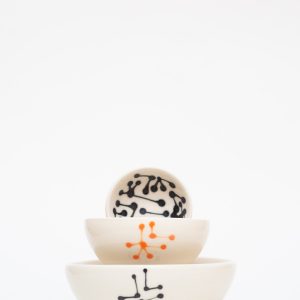 Connected Nesting Mini Bowls, set of three - Image 1