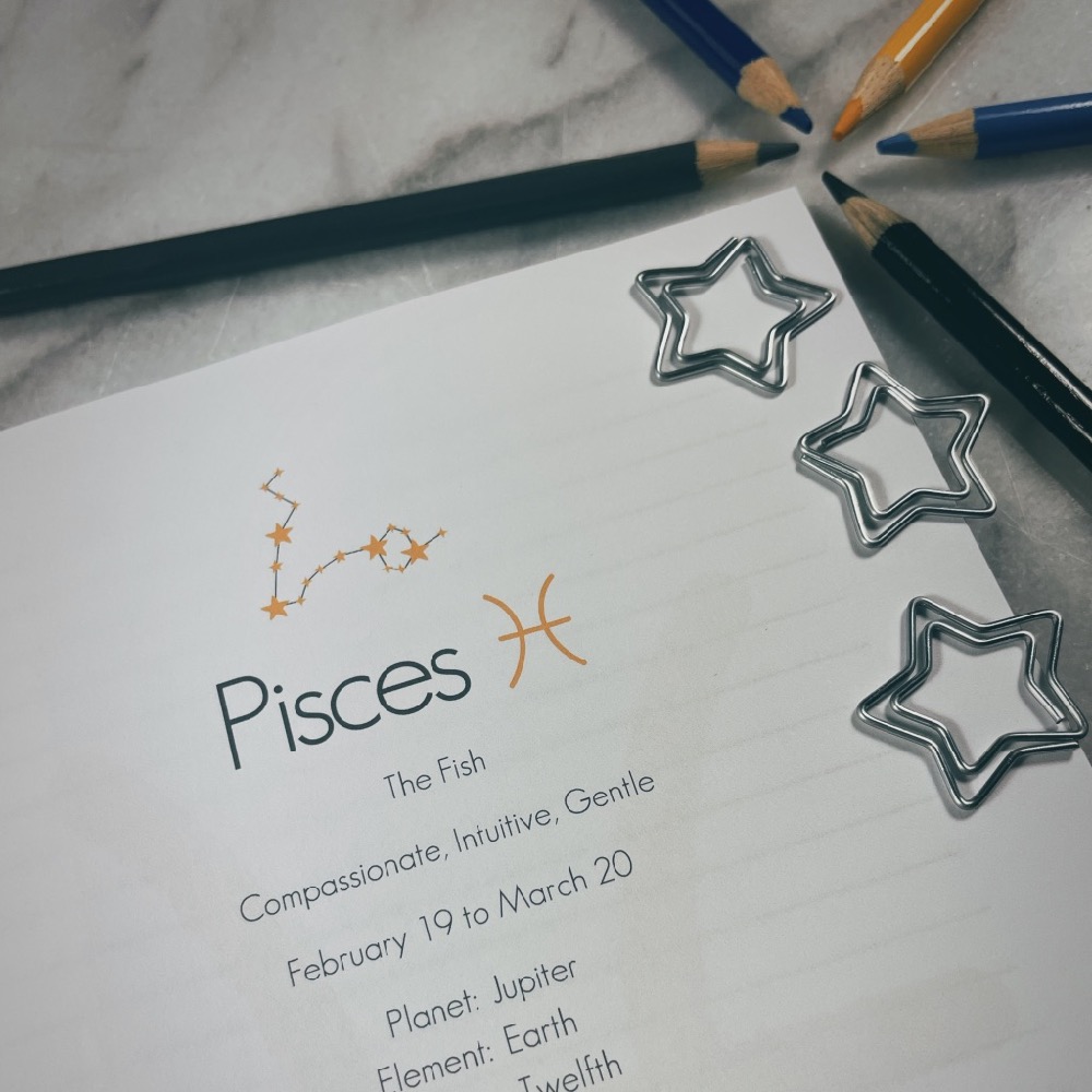 Pisces Zodiac Notebook