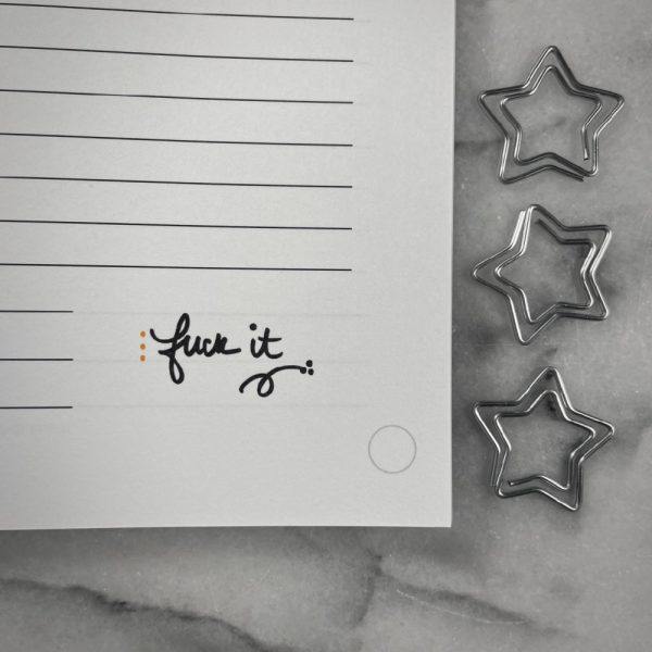 fuck it notebook