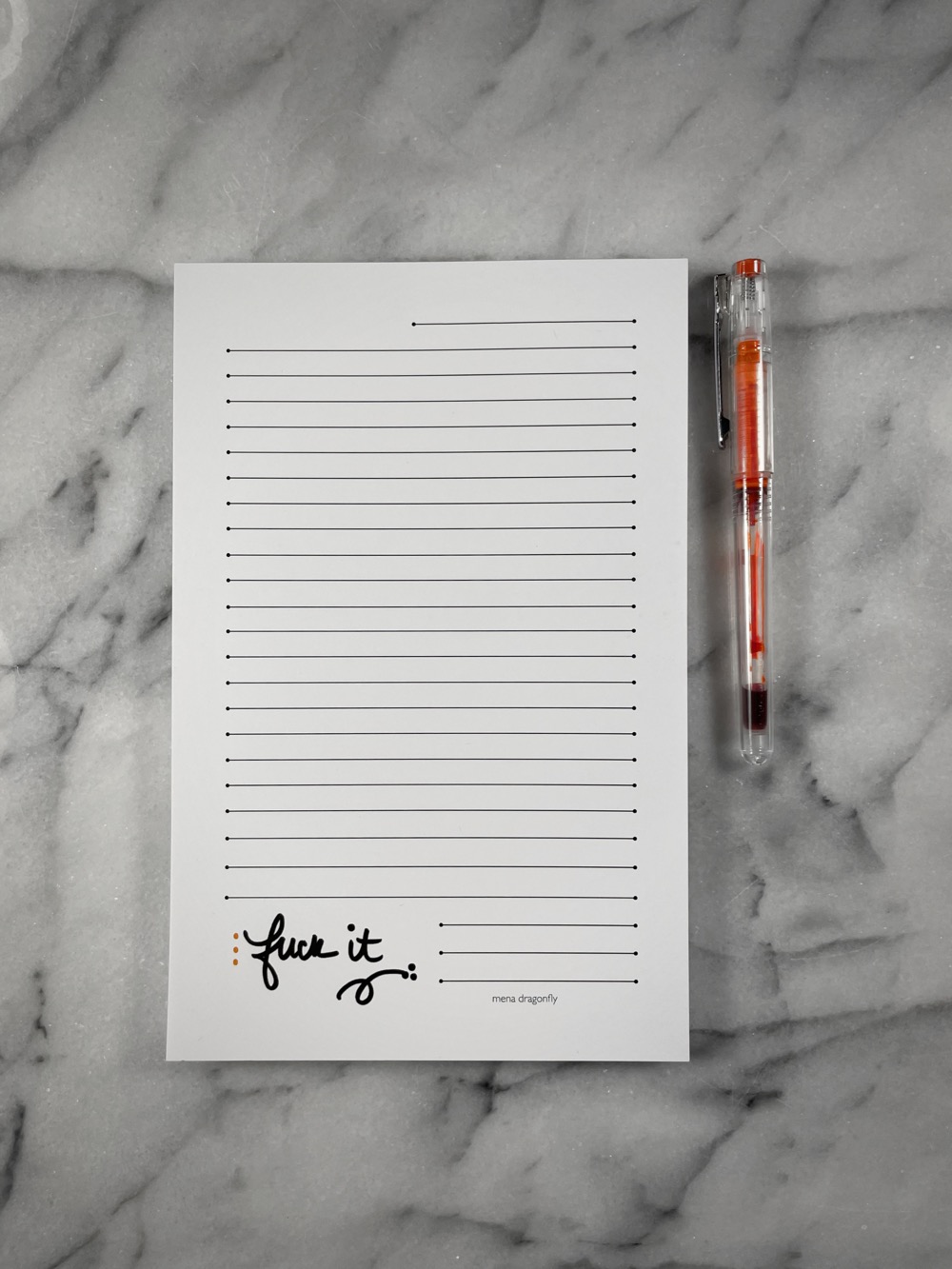 fuck it writing pad - Image 1